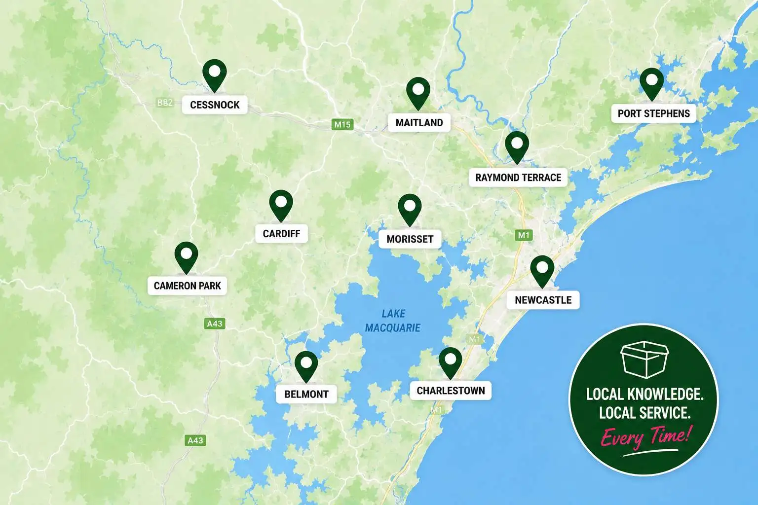 Skip Bin Hire Delivery Areas